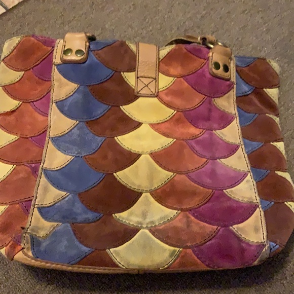 Lucky Brand Suede bag, Leather Handles - Picture 4 of 8